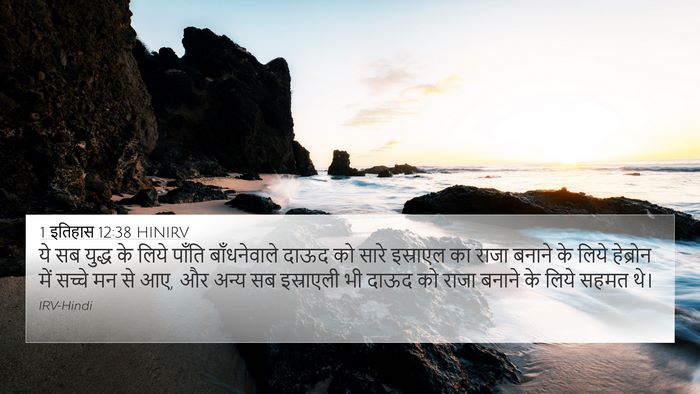 1 इतिहास 12:38 HINIRV Bible Verse Image