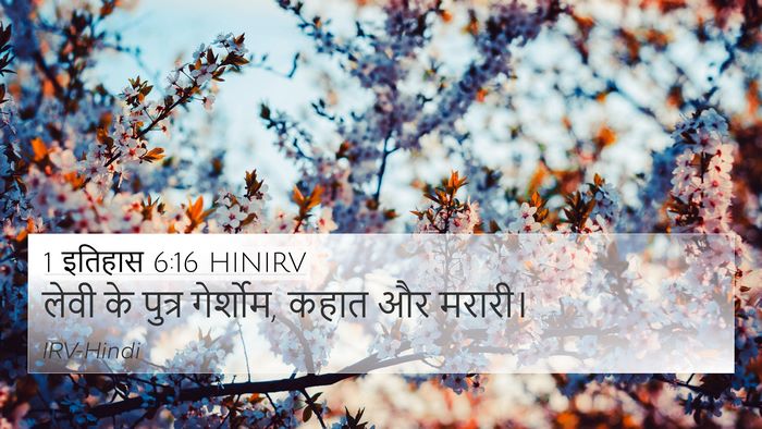 1 इतिहास 6:16 HINIRV Bible Verse Image