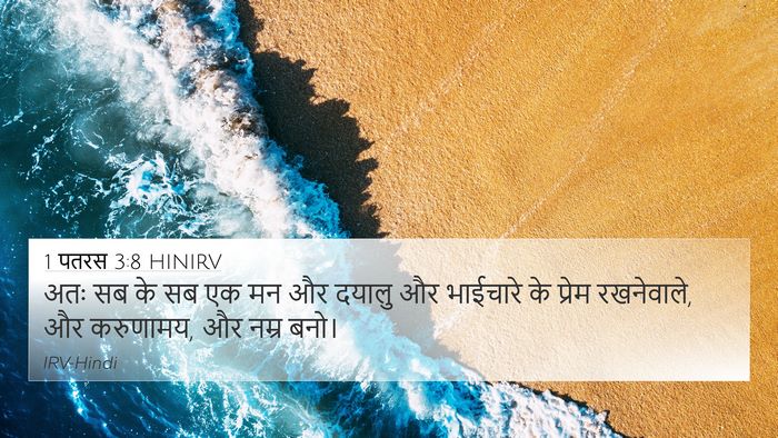 1 पतरस 3:8 HINIRV Bible Verse Image