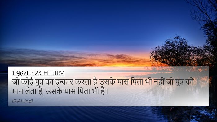 1 यूहन्ना 2:23 HINIRV Bible Verse Image