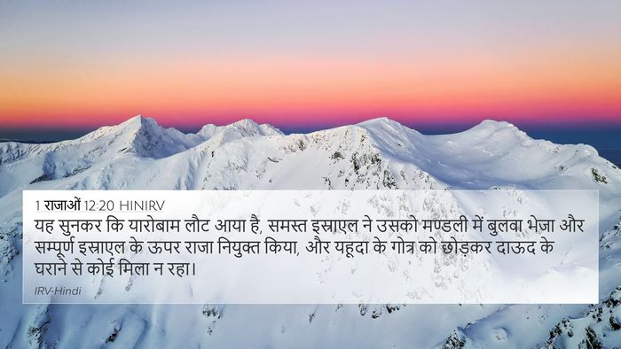 1 राजाओं 12:20 HINIRV Bible Verse Image