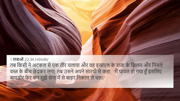1 राजाओं 22:34 HINIRV Bible Verse Image