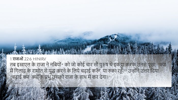 1 राजाओं 22:6 HINIRV Bible Verse Image
