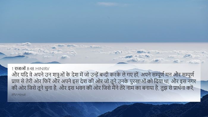 1 राजाओं 8:48 HINIRV Bible Verse Image