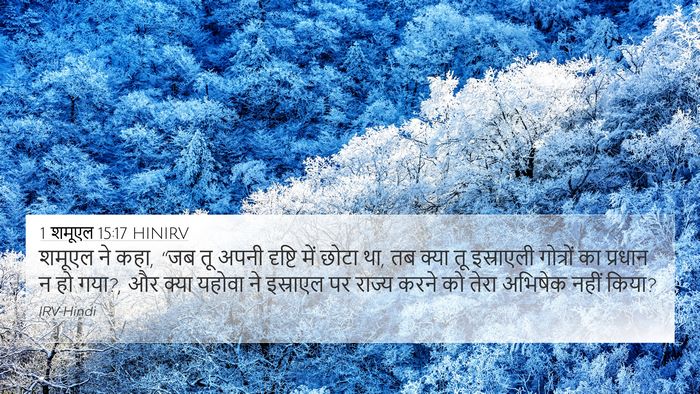 1 शमूएल 15:17 HINIRV Bible Verse Image