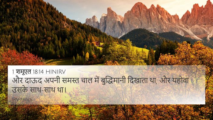 1 शमूएल 18:14 HINIRV Bible Verse Image