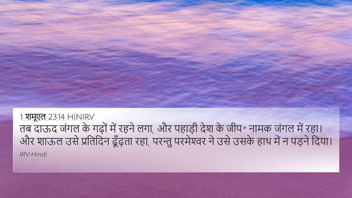 1 शमूएल 23:14 HINIRV Bible Verse Image