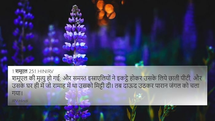 1 शमूएल 25:1 HINIRV Bible Verse Image