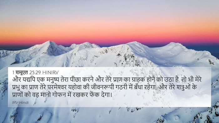 1 शमूएल 25:29 HINIRV Bible Verse Image