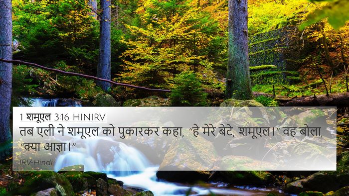 1 शमूएल 3:16 HINIRV Bible Verse Image