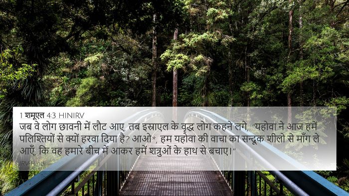 1 शमूएल 4:3 HINIRV Bible Verse Image