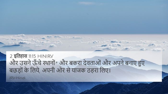2 इतिहास 11:15 HINIRV Bible Verse Image