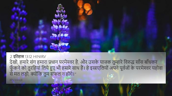 2 इतिहास 13:12 HINIRV Bible Verse Image