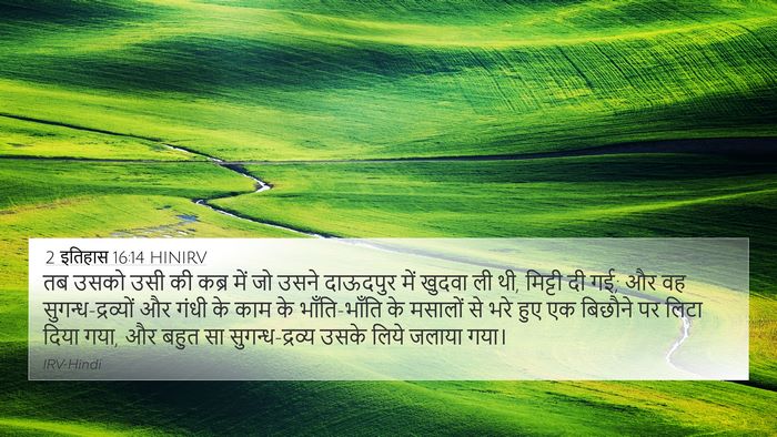 2 इतिहास 16:14 HINIRV Bible Verse Image