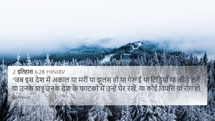 2 इतिहास 6:28 HINIRV Bible Verse Image
