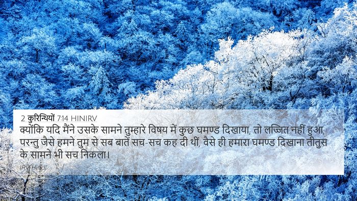 2 कुरिन्थियों 7:14 HINIRV Bible Verse Image