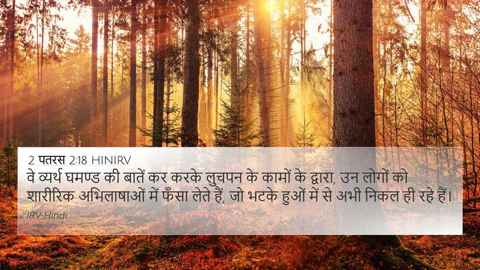 2 पतरस 2:18 HINIRV Bible Verse Image