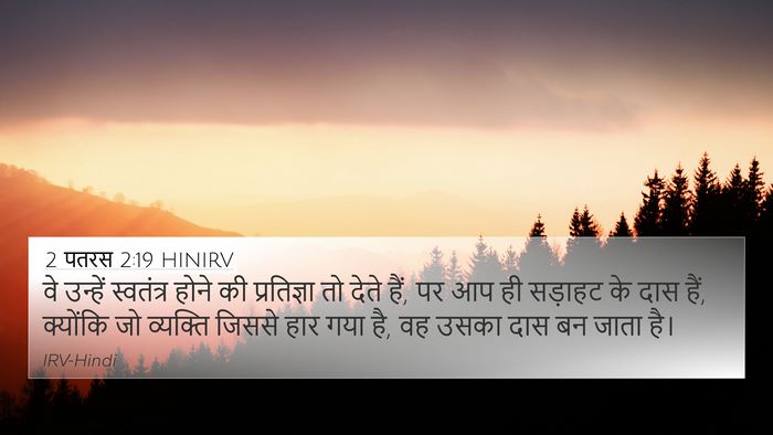 2 पतरस 2:19 HINIRV Bible Verse Image