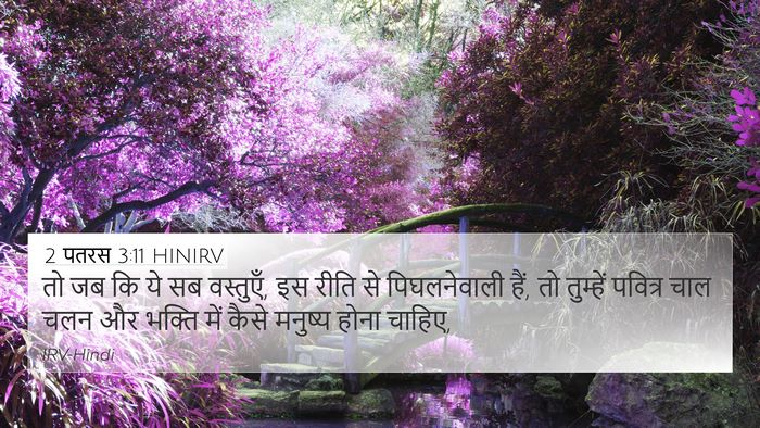 2 पतरस 3:11 HINIRV 4K Wallpaper - तो जब कि ये सब - 4K Wallpaper Bible Verse