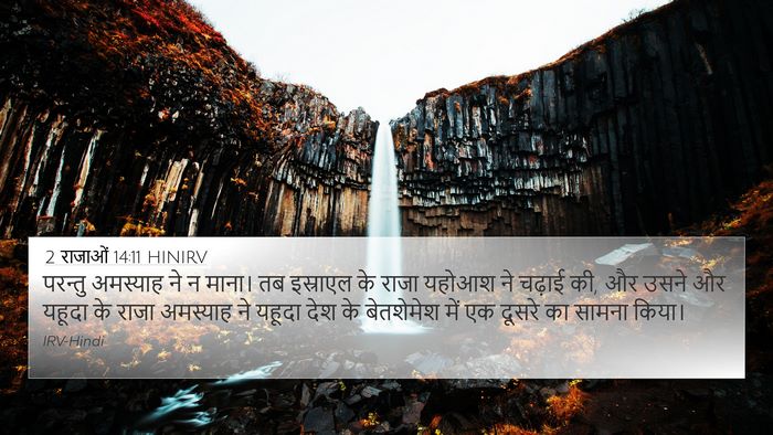 2 राजाओं 14:11 HINIRV Bible Verse Image