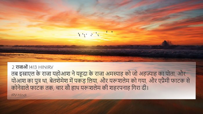 2 राजाओं 14:13 HINIRV Bible Verse Image