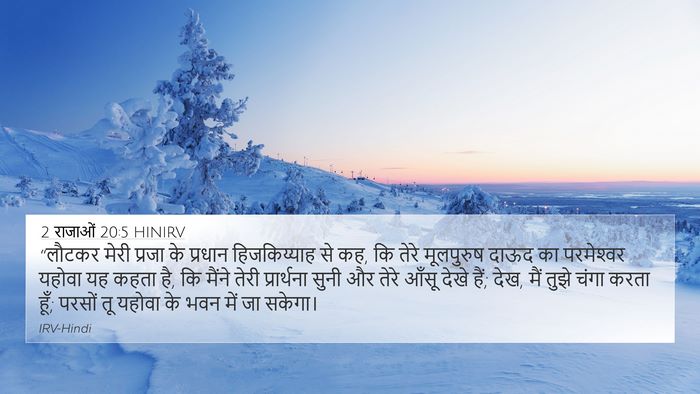 2 राजाओं 20:5 HINIRV Bible Verse Image