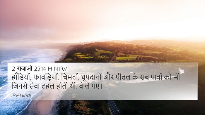 2 राजाओं 25:14 HINIRV Bible Verse Image