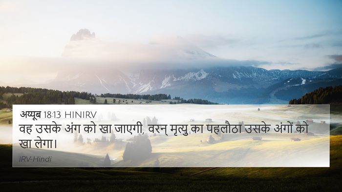 अय्यूब 18:13 HINIRV Bible Verse Image