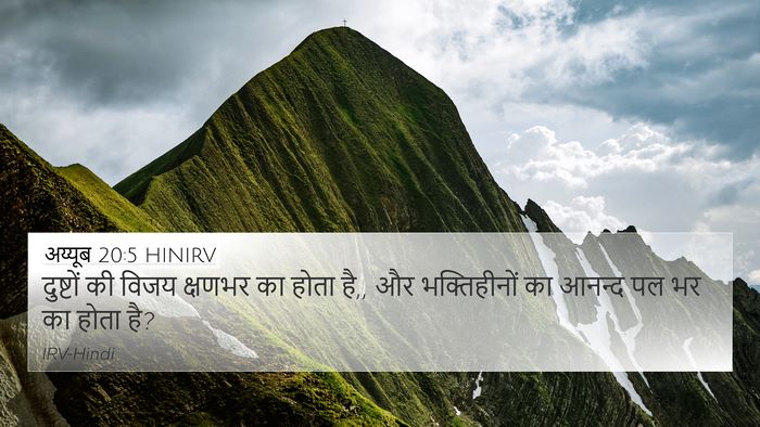 अय्यूब 20:5 HINIRV Bible Verse Image