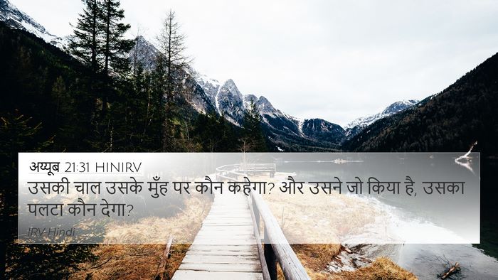 अय्यूब 21:31 HINIRV Bible Verse Image