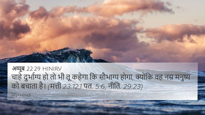 अय्यूब 22:29 HINIRV Bible Verse Image
