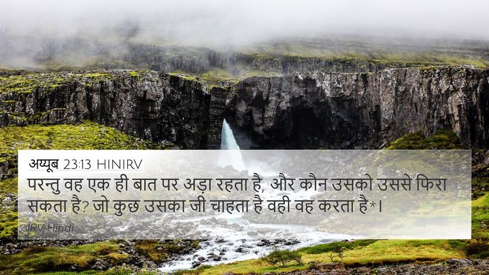 अय्यूब 23:13 HINIRV Bible Verse Image
