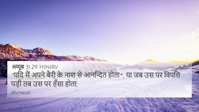 अय्यूब 31:29 HINIRV Bible Verse Image