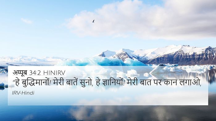 अय्यूब 34:2 HINIRV Bible Verse Image