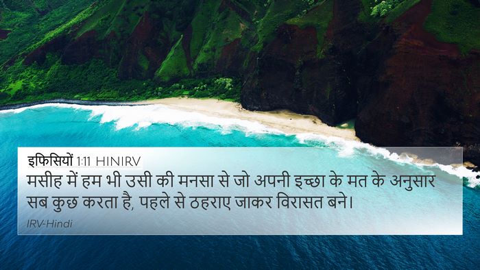 इफिसियों 1:11 HINIRV Bible Verse Image