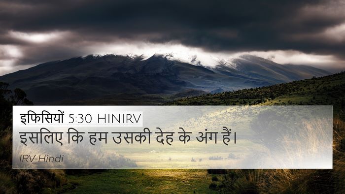 इफिसियों 5:30 HINIRV Bible Verse Image