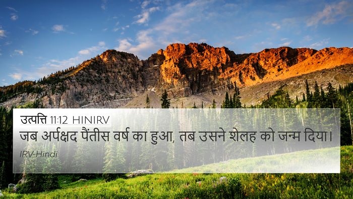 उत्पत्ति 11:12 HINIRV Bible Verse Image