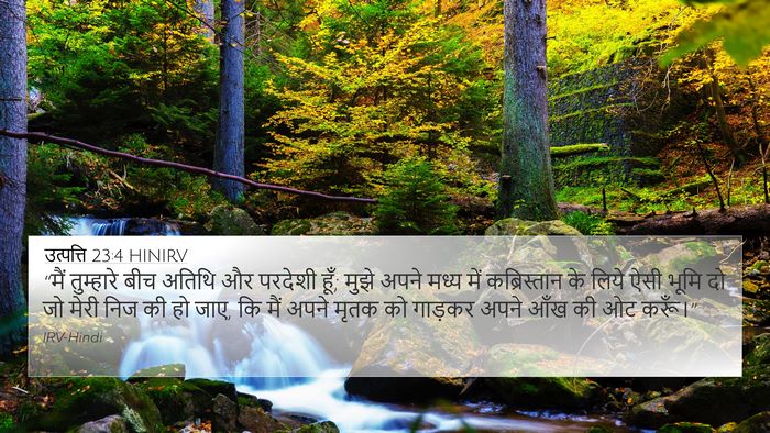 उत्पत्ति 23:4 HINIRV Bible Verse Image