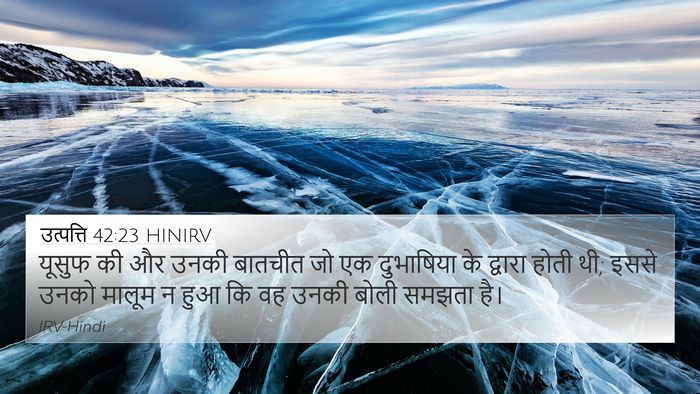 उत्पत्ति 42:23 HINIRV Bible Verse Image