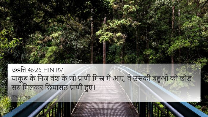 उत्पत्ति 46:26 HINIRV Bible Verse Image