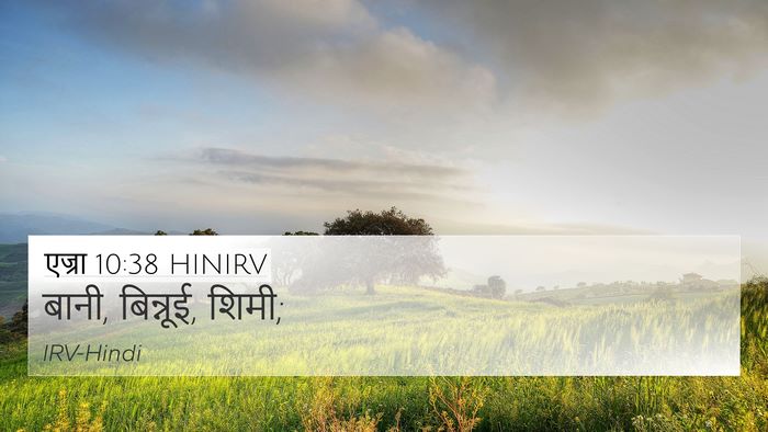 एज्रा 10:38 HINIRV 4K Wallpaper - बानी, बिन्नूई, - 4K Wallpaper Bible Verse