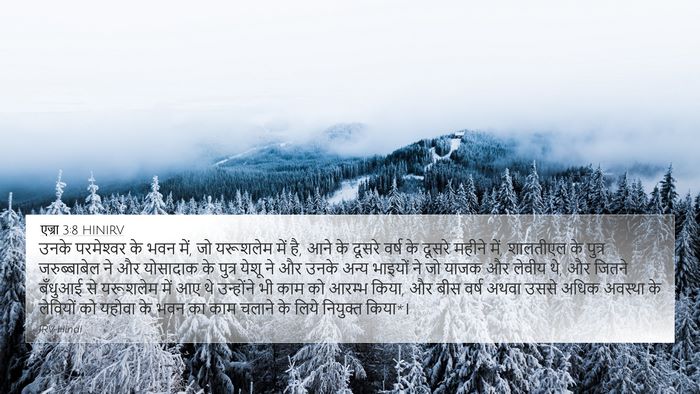 एज्रा 3:8 HINIRV Bible Verse Image