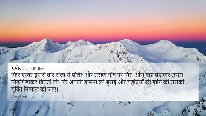 एस्तेर 8:3 HINIRV Bible Verse Image