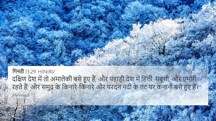गिनती 13:29 HINIRV Bible Verse Image