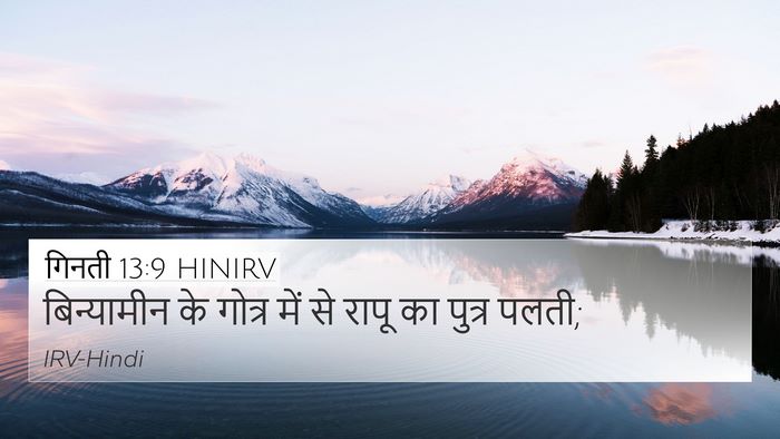 गिनती 13:9 HINIRV 4K Wallpaper - बिन्यामीन के - 4K Wallpaper Bible Verse