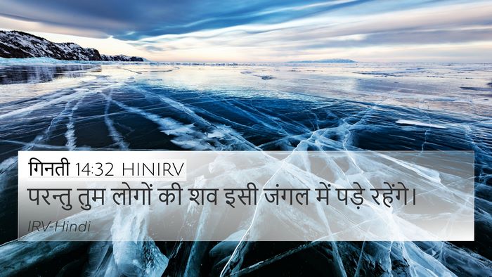 गिनती 14:32 HINIRV 4K Wallpaper - परन्तु तुम लोगों - 4K Wallpaper Bible Verse