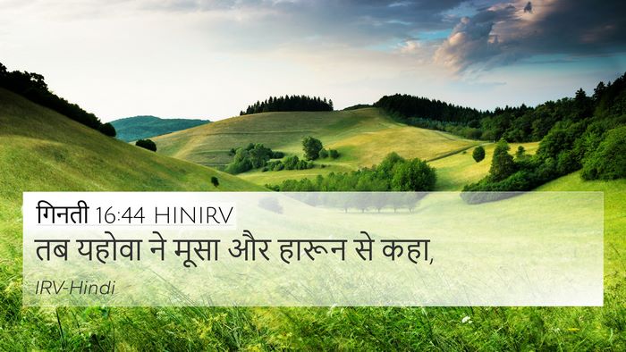 गिनती 16:44 HINIRV Bible Verse Image