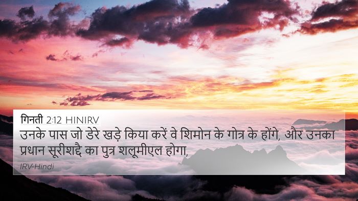 गिनती 2:12 HINIRV Bible Verse Image