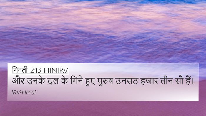 गिनती 2:13 HINIRV Bible Verse Image