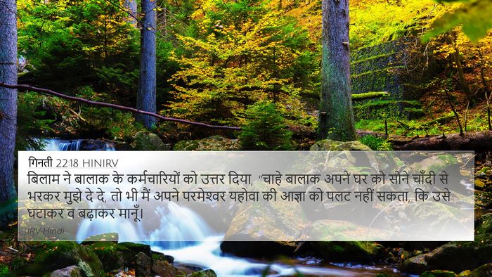 गिनती 22:18 HINIRV Bible Verse Image